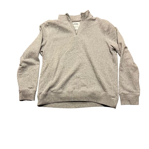 Sonoma Other - Sonoma Grey 1/4 Zip Pullover Sweatshirt XL Cotton/Polyester‎ Blend